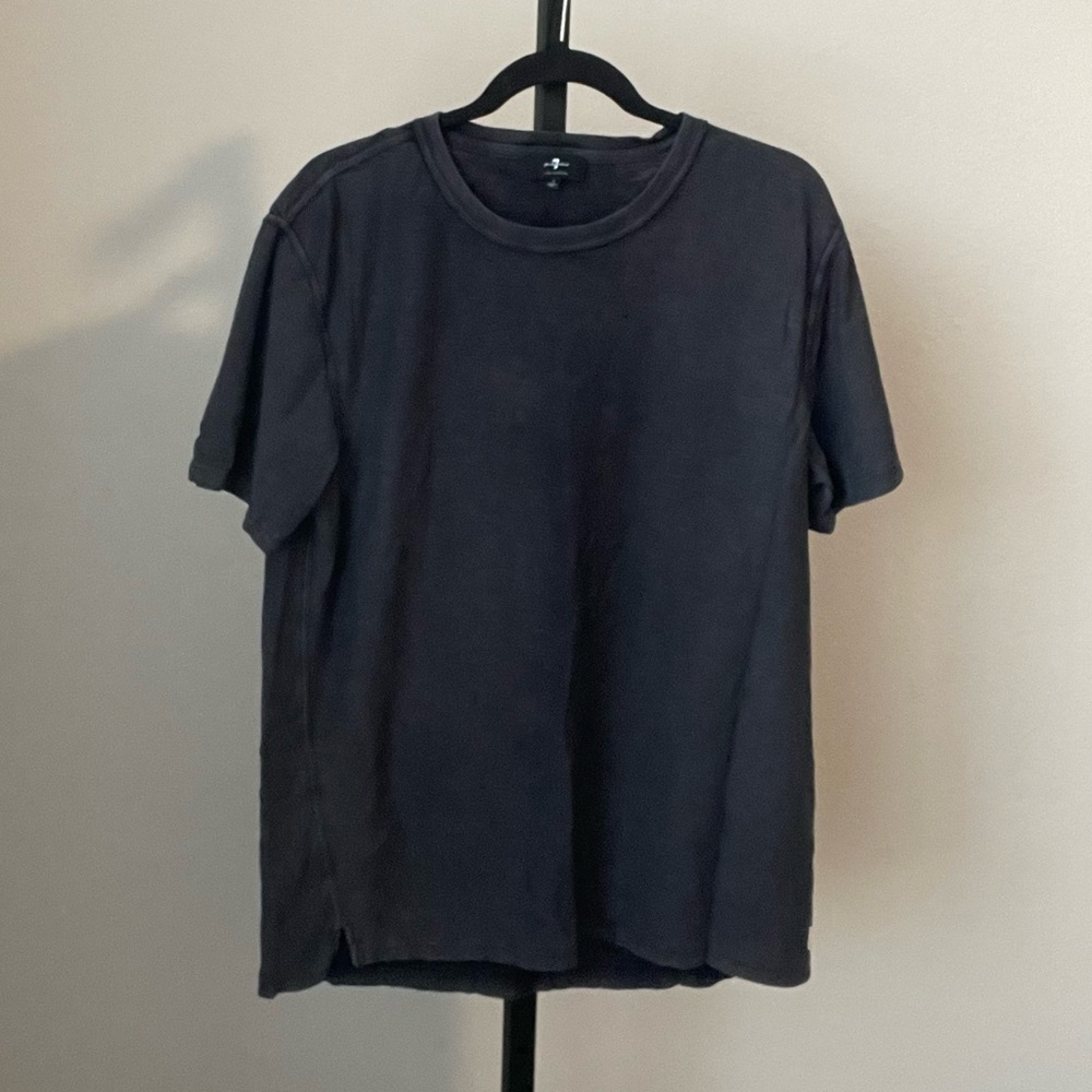 7 for All Mankind Black Tunic T-shirt Size Large